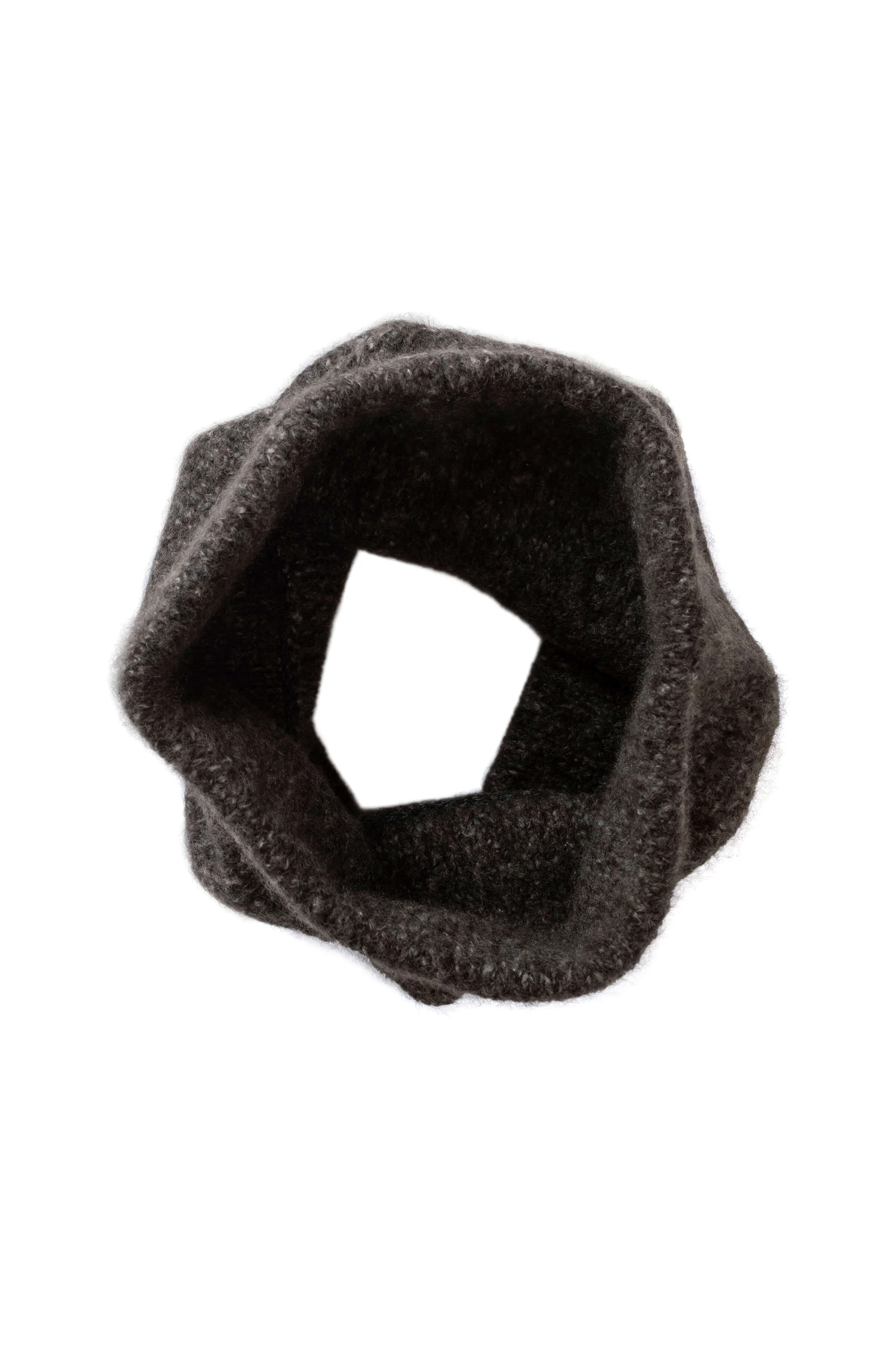 Cashmere Bouclé Grey Snood - 1