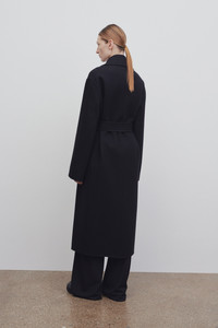 コート [The Row] Malika Coat in Wool and Cashmere Malika wool-blend coat in black - The Row | Mytheresa