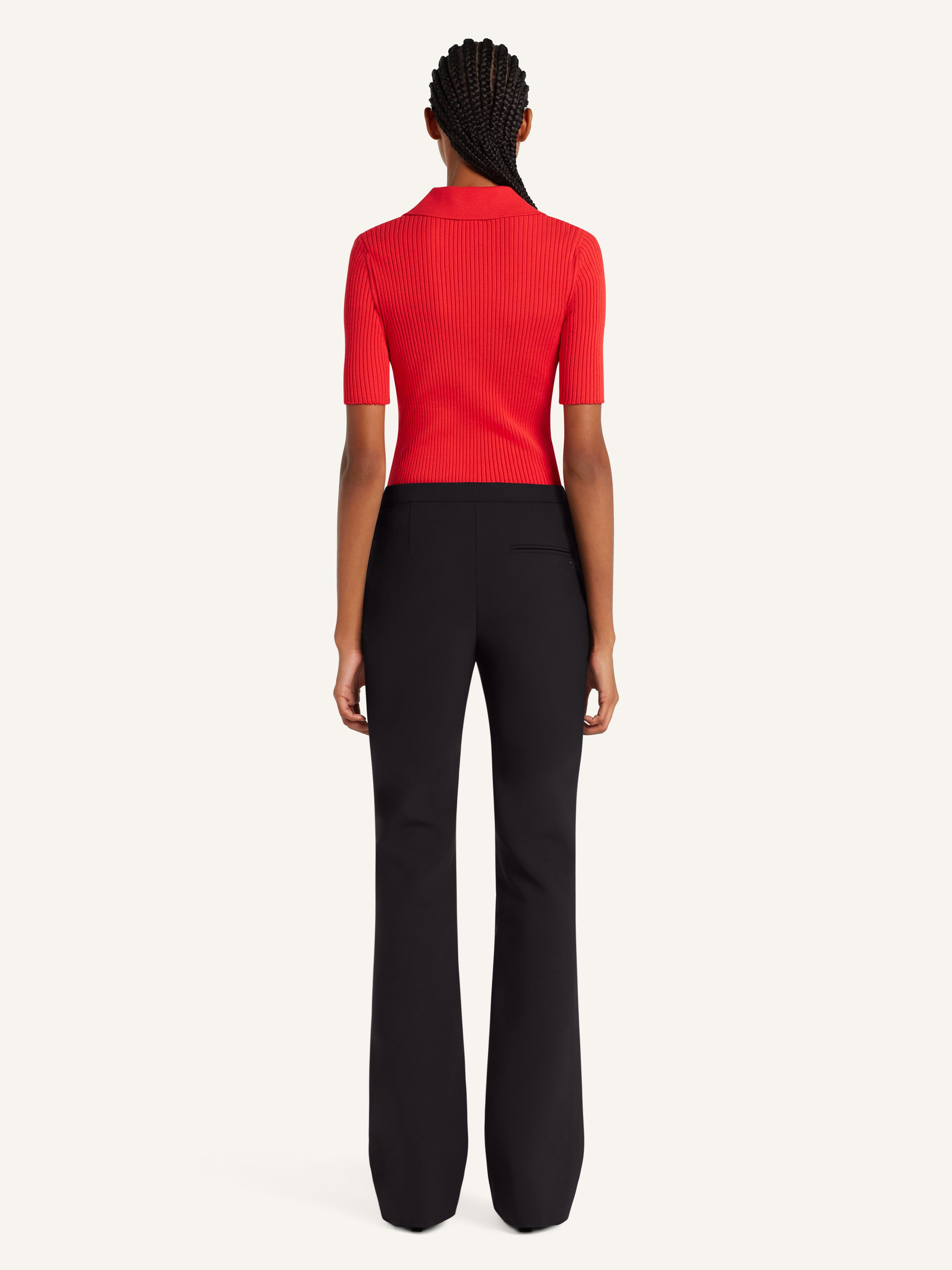 ICONIC RIB KNIT POLO SHIRT - 4