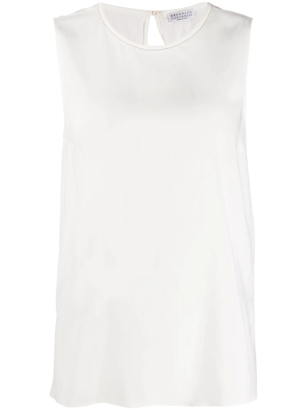 sleeveless flared blouse - 1