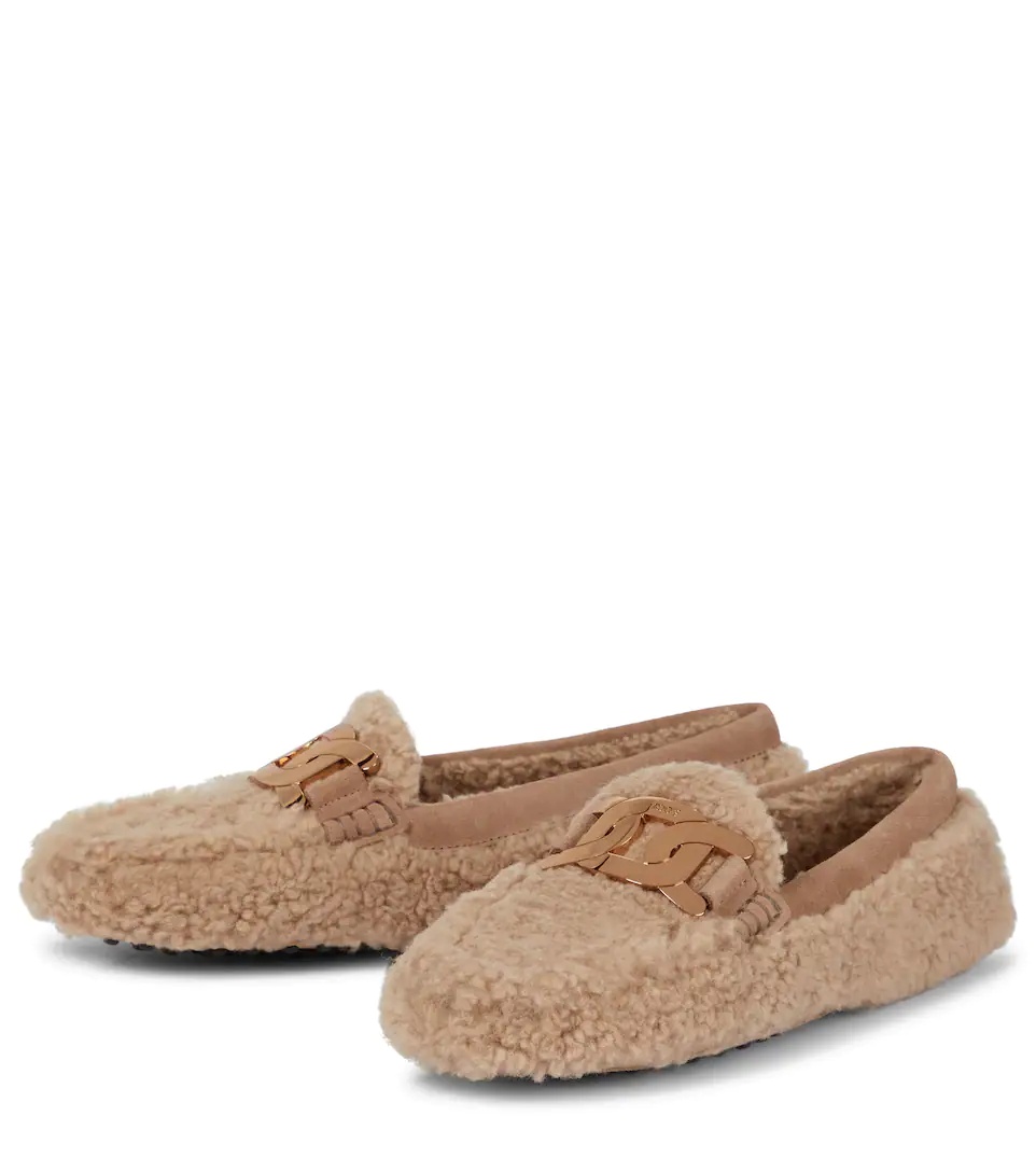 Shearling loafers - 5
