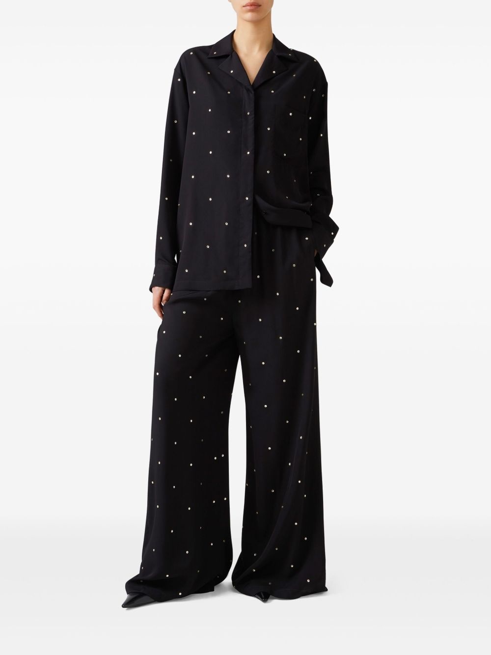 crystal-embellished shirt - 2