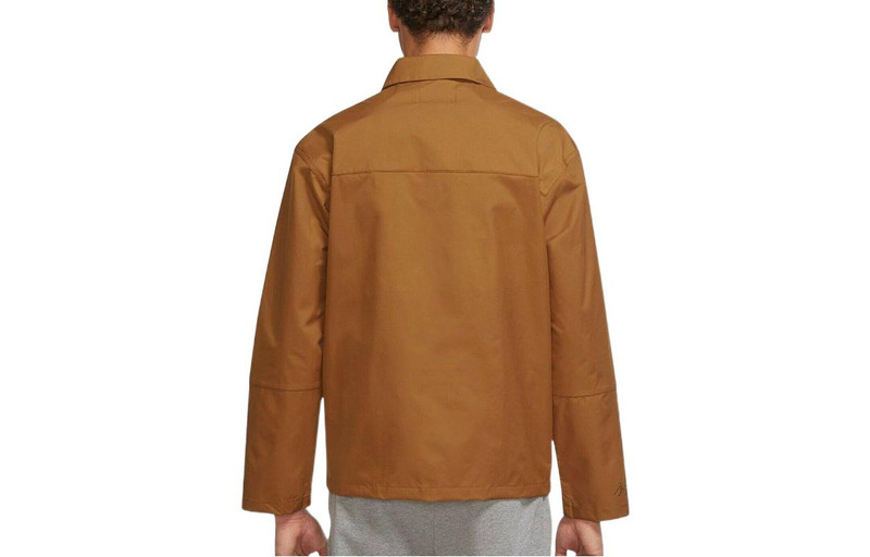 Jordan Air Jordan SS22 Cargo Sports lapel Jacket Brown Yellow DJ0243-241 outlook