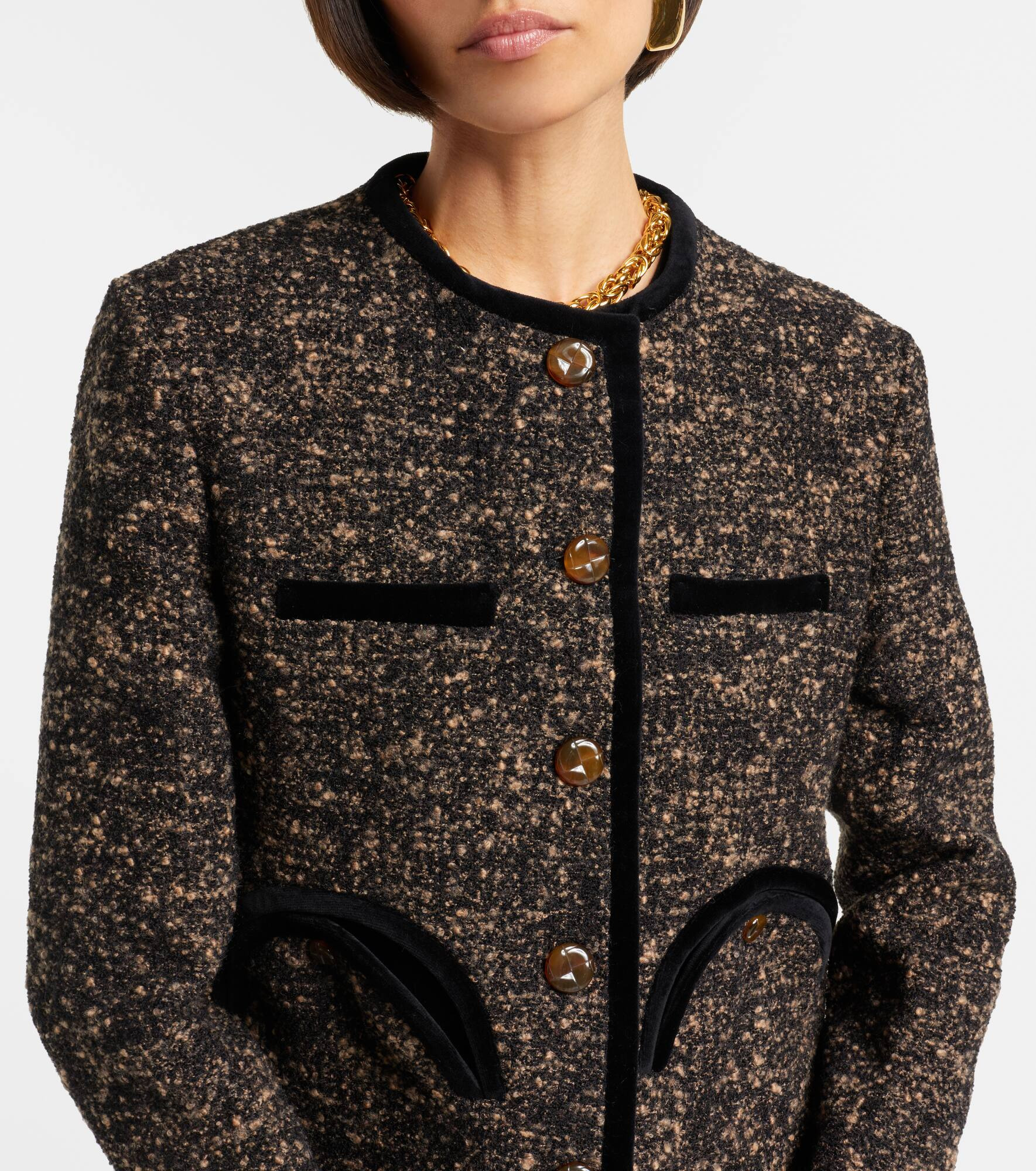Shamo wool-blend tweed jacket - 5