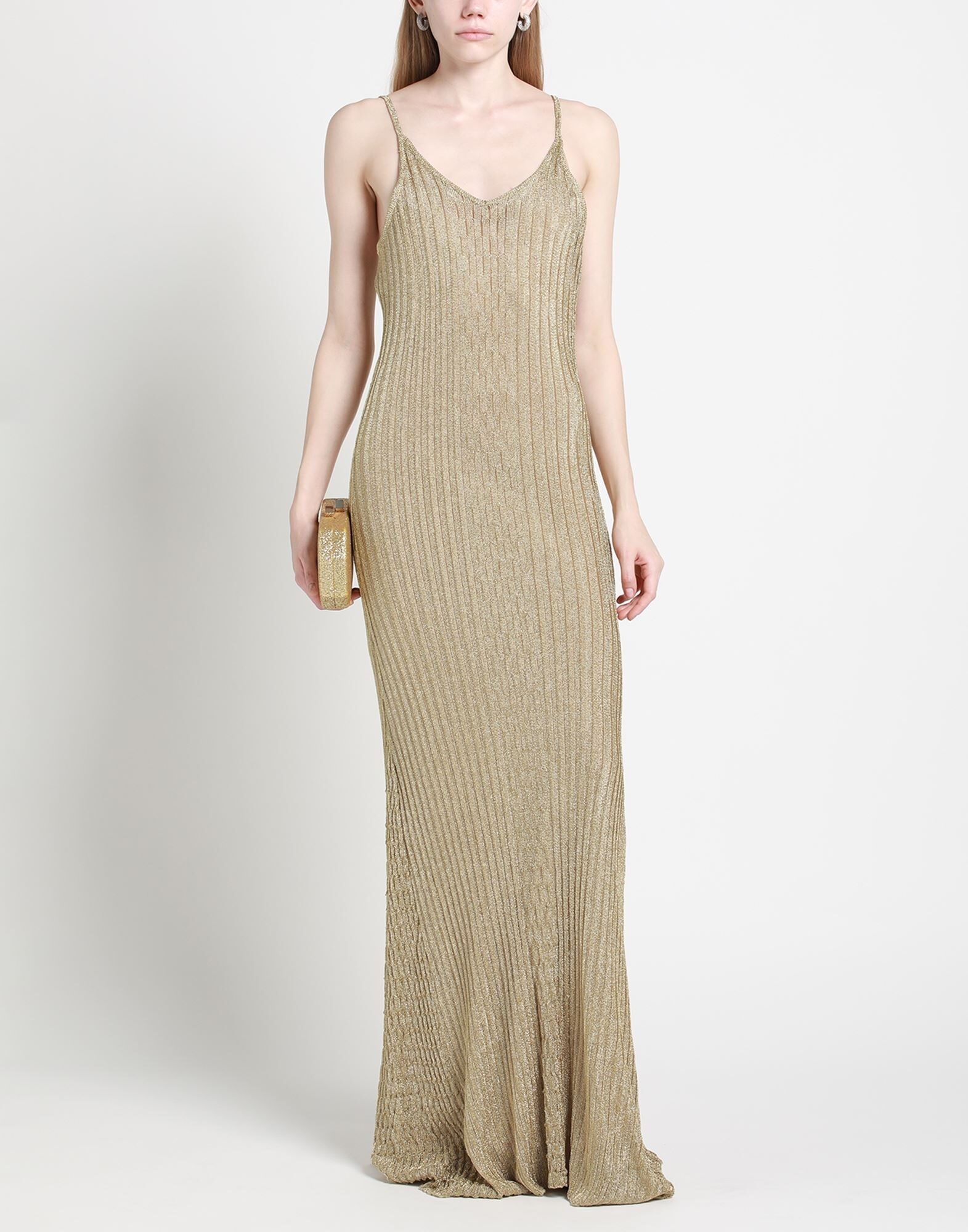 Gold Women's Long Dress - 2