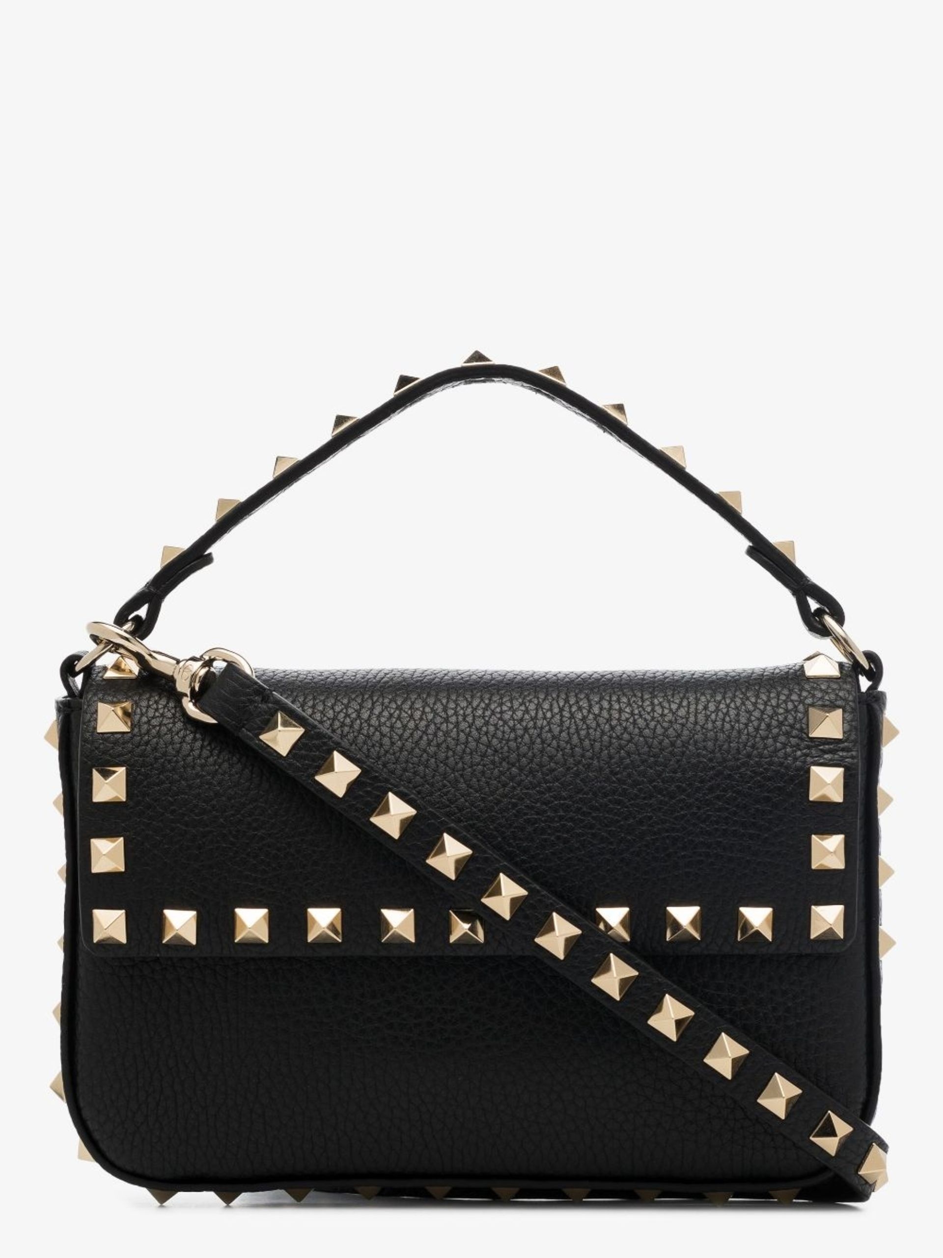 black Rockstud mini leather shoulder bag - 4