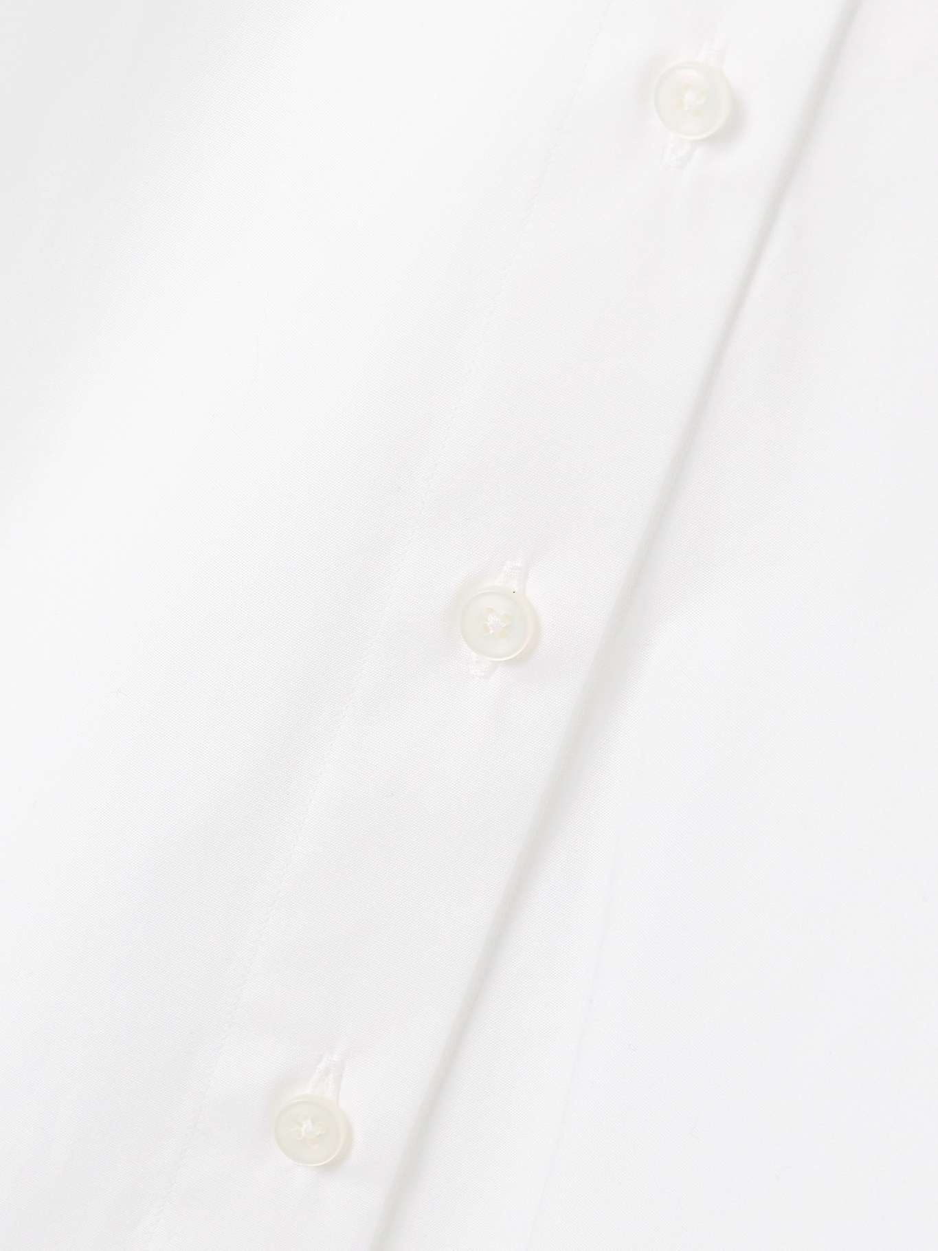 Oversized cotton-poplin shirt White - 5