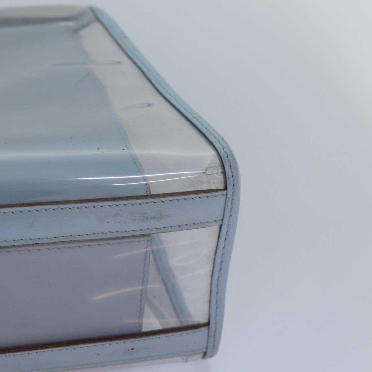 GUCCI Hand Bag Vinyl Light Blue - 16