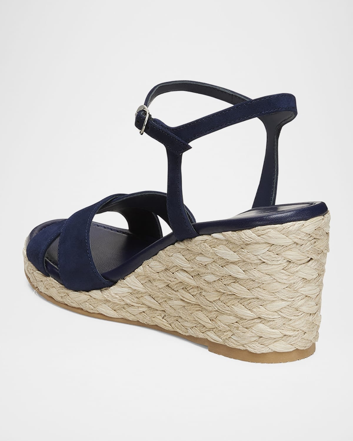 Dayna Suede Crisscross Wedge Espadrilles - 4