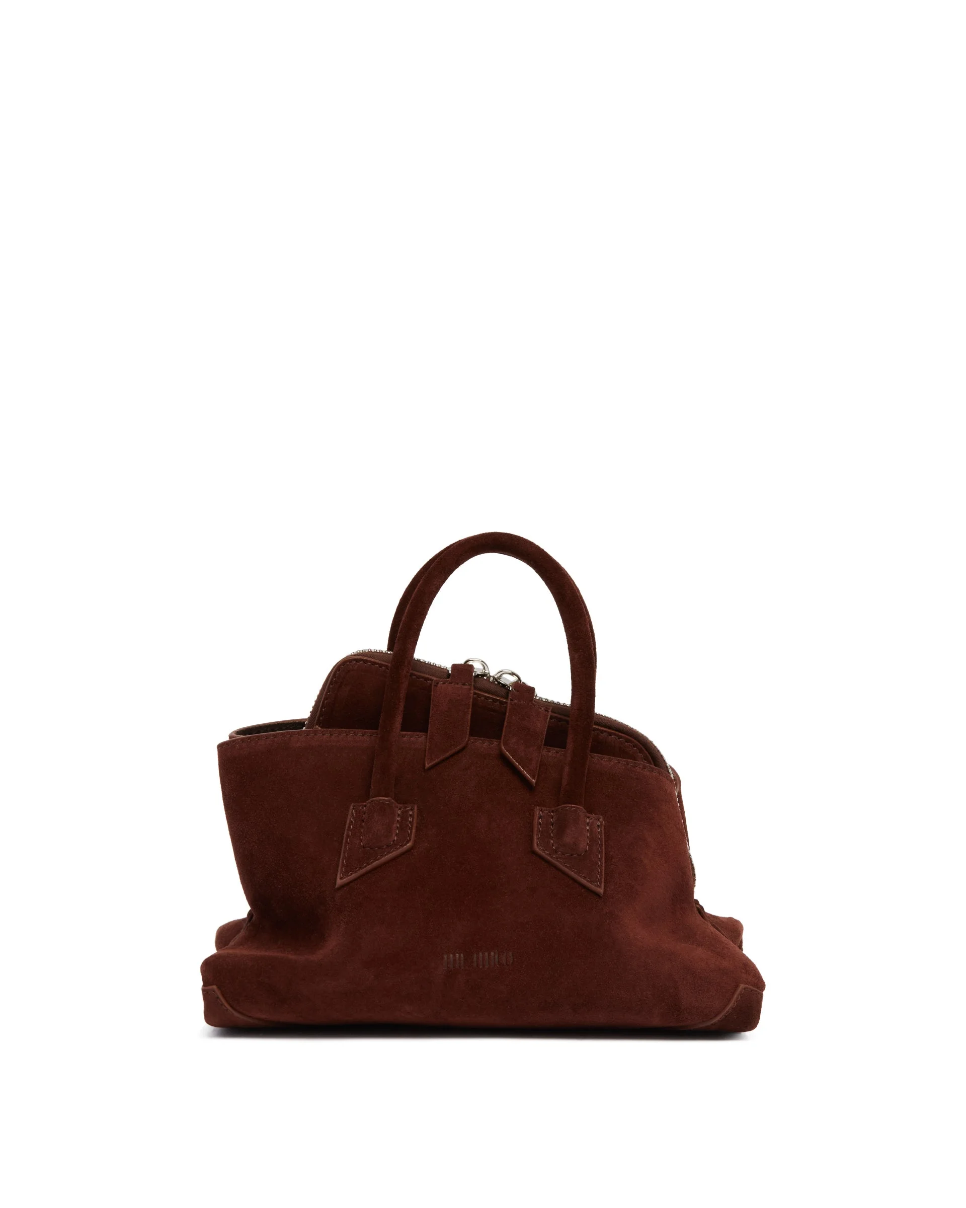 Brown La Passeggiata Mini Suede Bag - 1