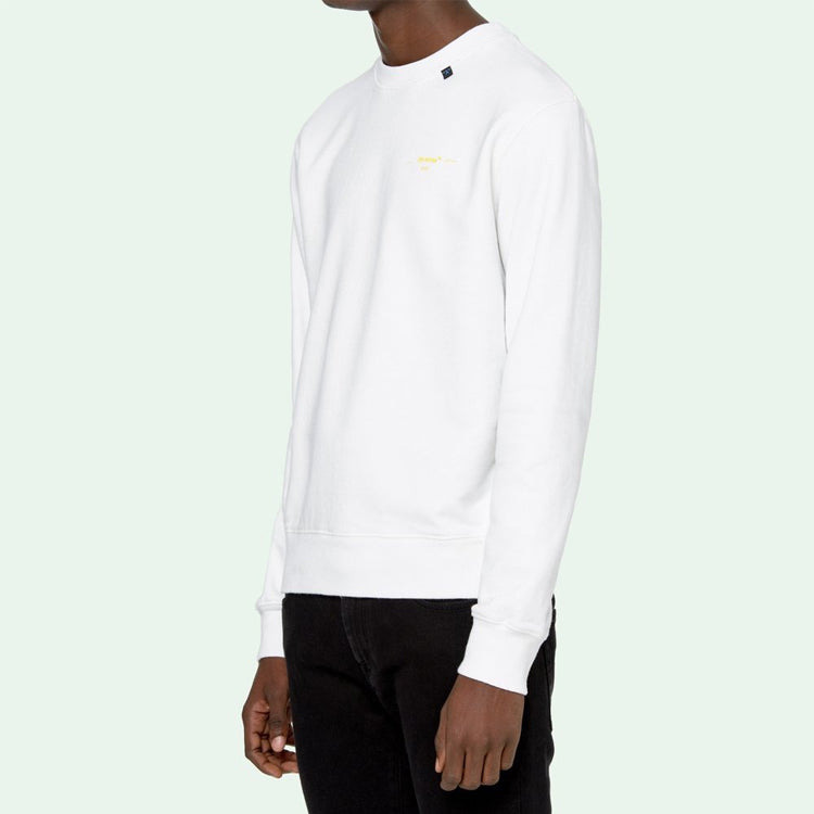 Off-White C/O Virgil Abloh Men'S White Acrylic Arrows Sweatshirt OMBA025F19E300100160 - 7