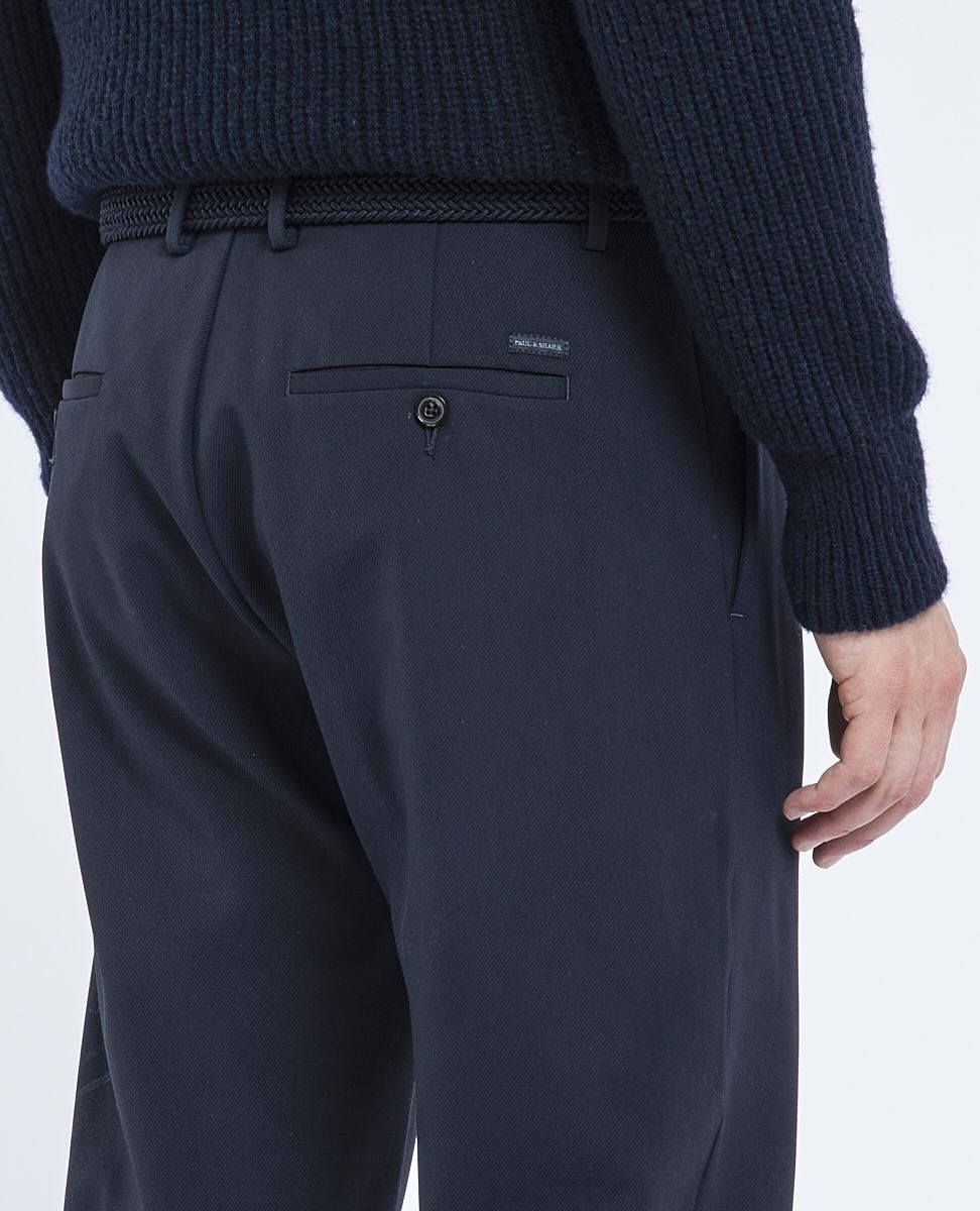 Technical wool Trousers with pleats - 5