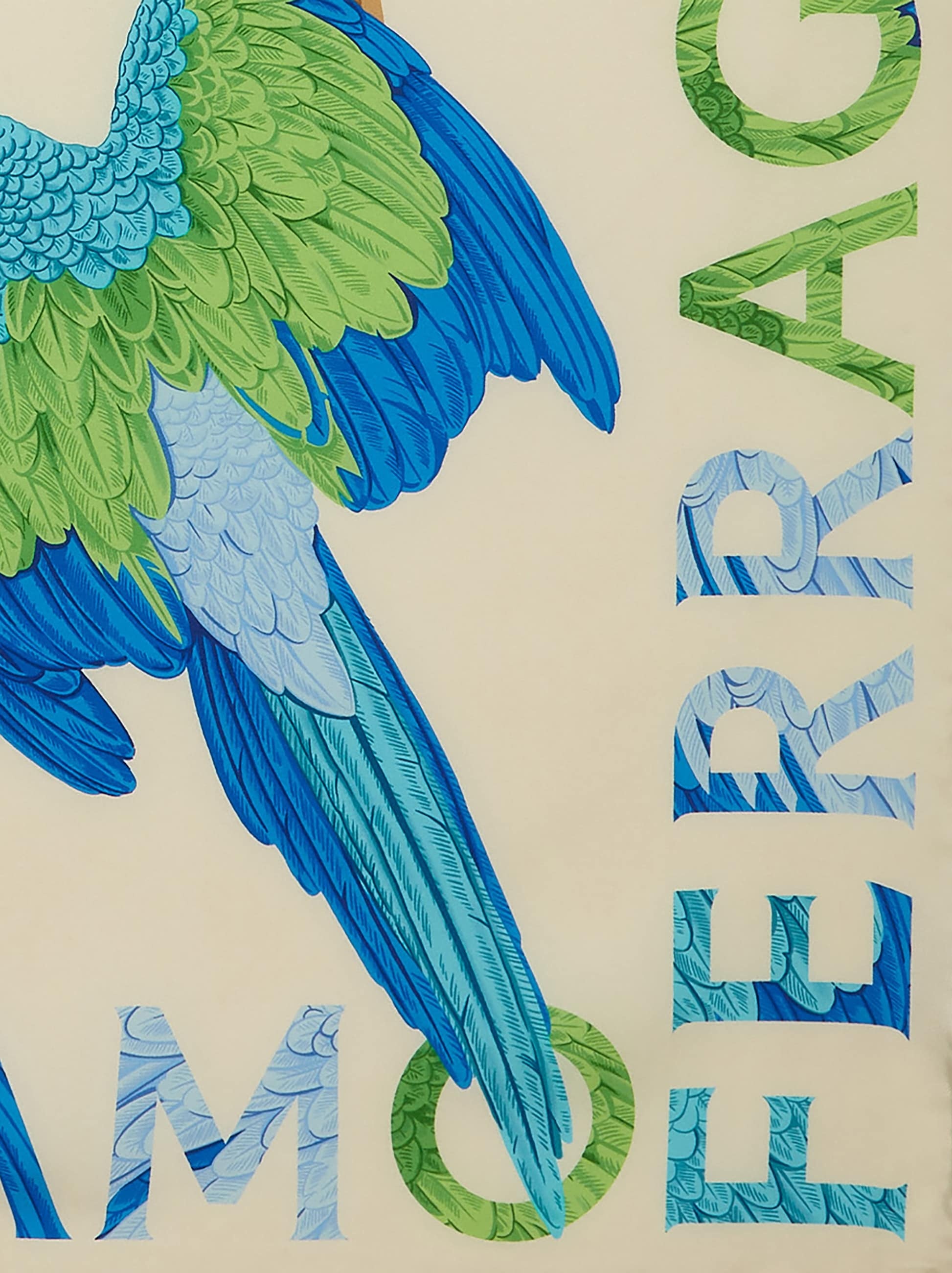 Parrot print silk foulard - 2
