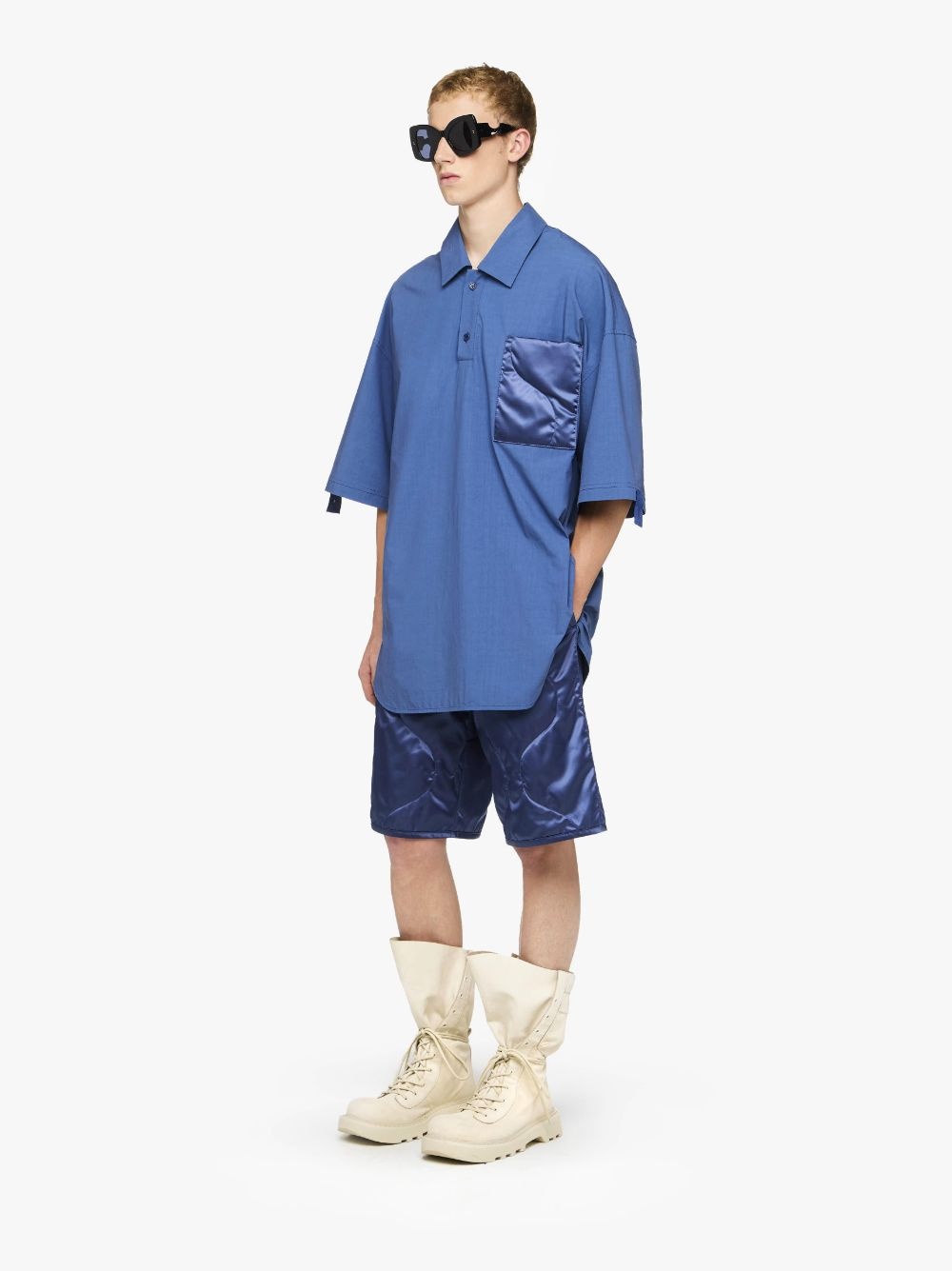 QUILTED POCKET POLO TOP - 4