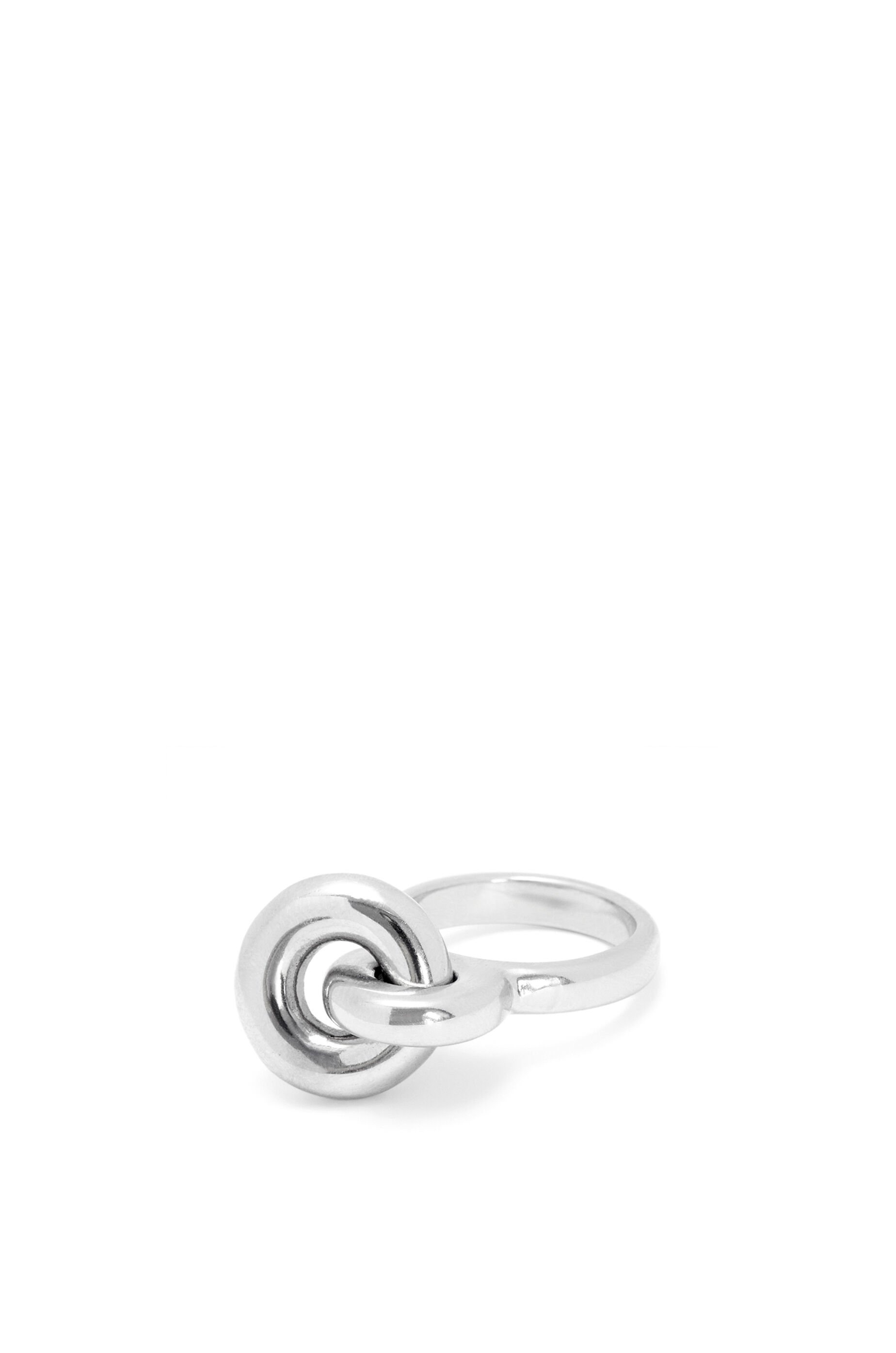 Donut link ring in sterling silver - 1