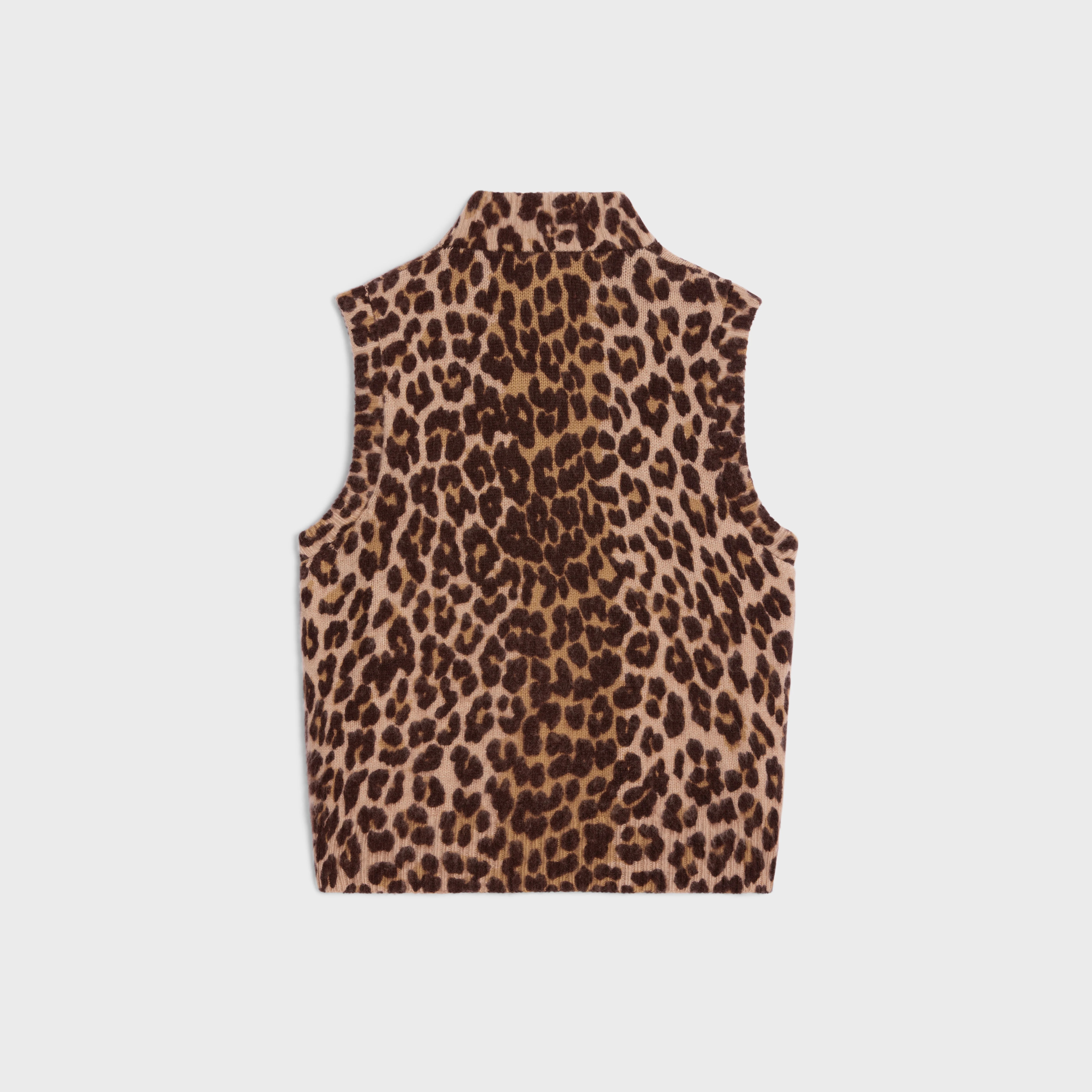 turtleneck sweater in leopard cashmere - 2