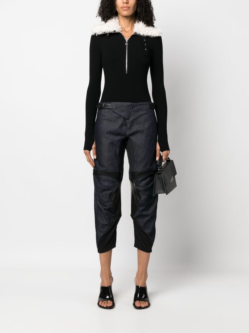low-rise cropped-leg jeans - 2