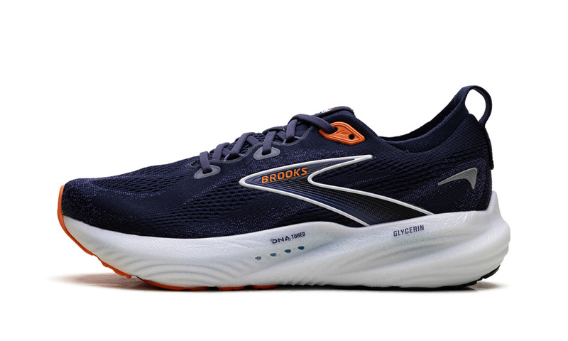 Brooks Glycerin 22 Peacoat Blue Ribbon Orange 1