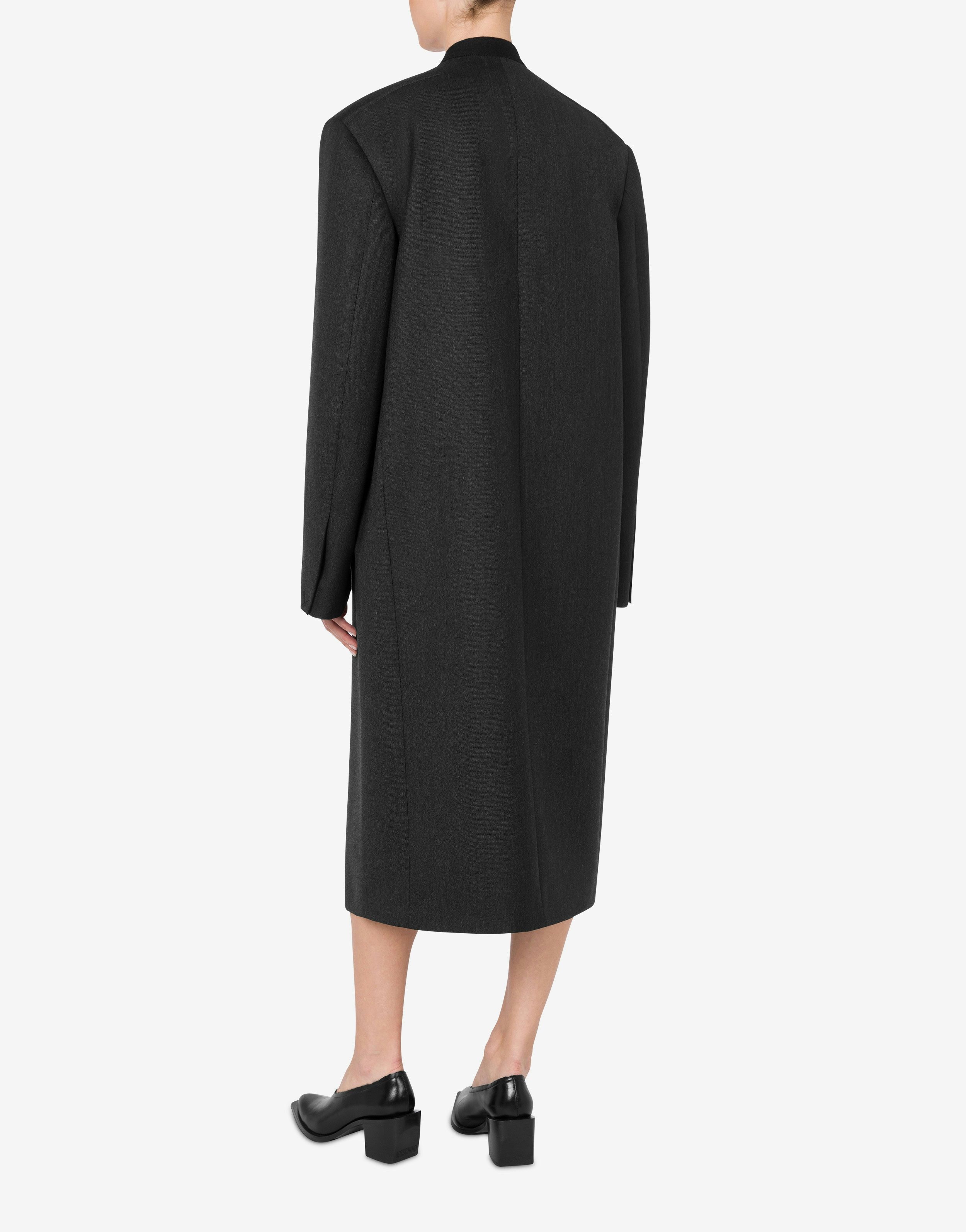COAT IN DYED WOOLEN CLOTH - 3