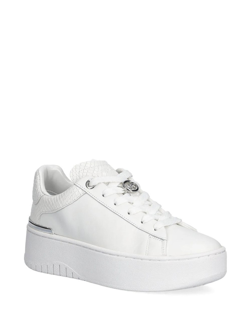 MICHAEL KORS Dottie reptile-effect platform sneakers outlook