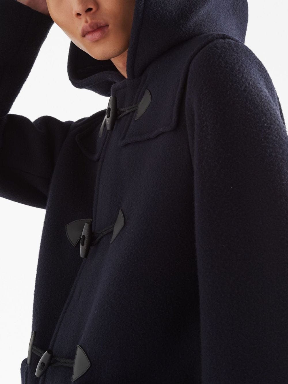 double-breasted wool duffle coat - 4