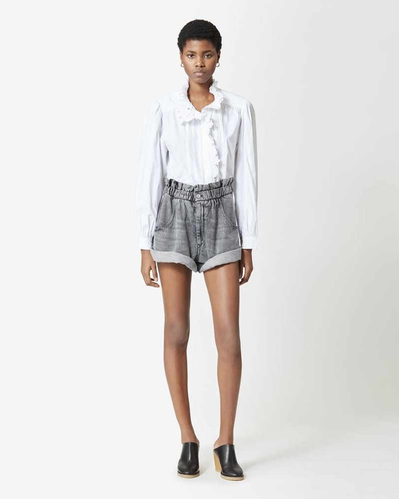 Isabel Marant Étoile TITEA FLUID DENIM SHORTS outlook