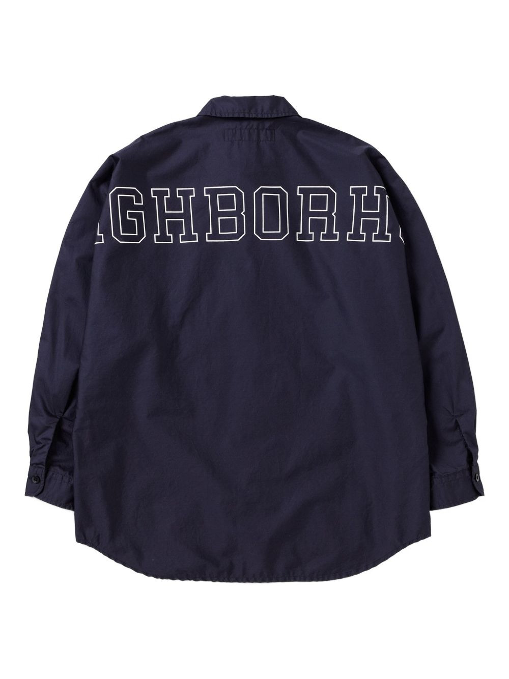 back-logo cotton shirt - 2