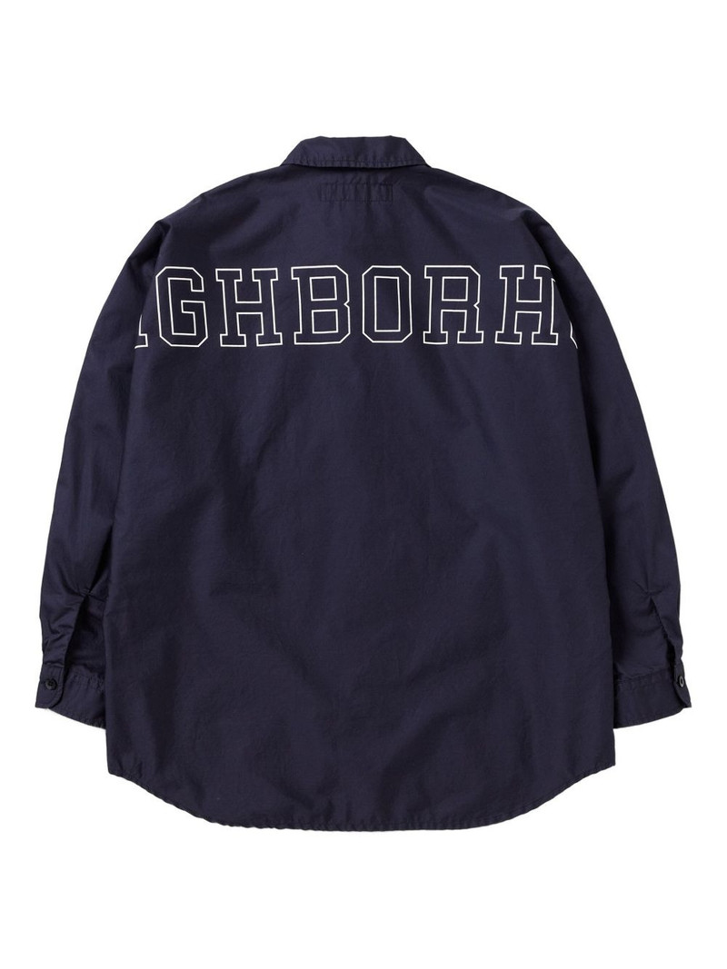 NEIGHBORHOOD back-logo cotton shirt outlook