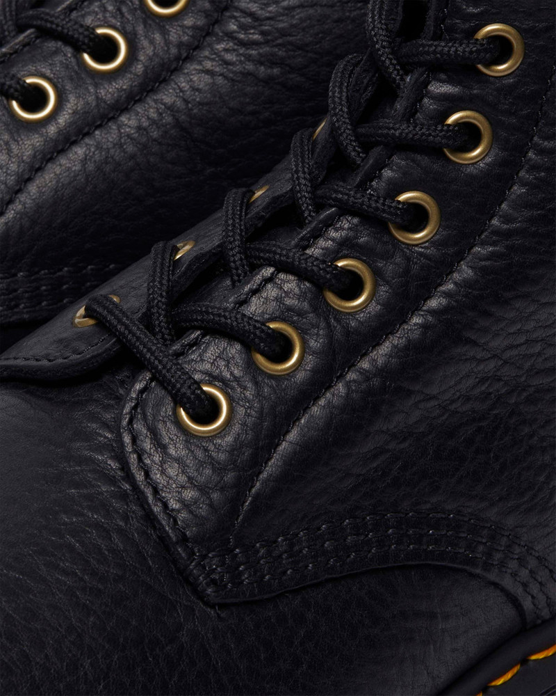 1460 Faux Fur Lined Grizzly Leather Lace Up Boots 4