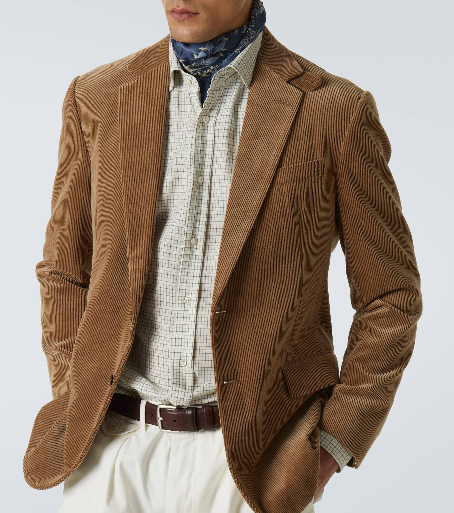 Kent cotton and cashmere corduroy blazer - 5