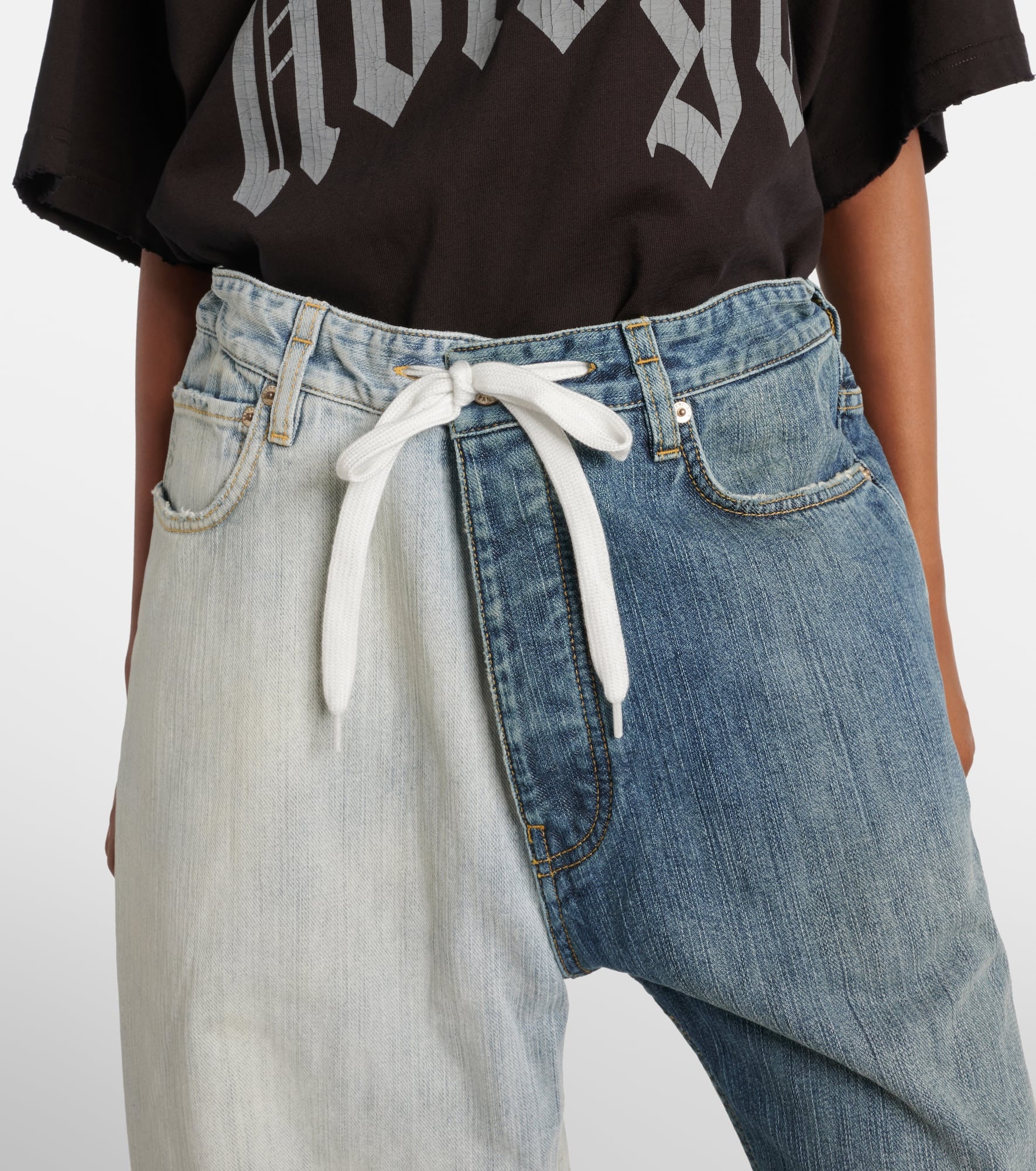 Fifty-Fifty low-rise wide-leg jeans - 4