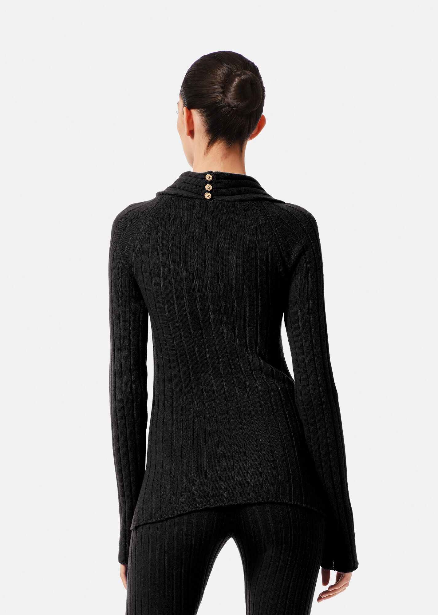 Ribbed Twisted Jumper - 4