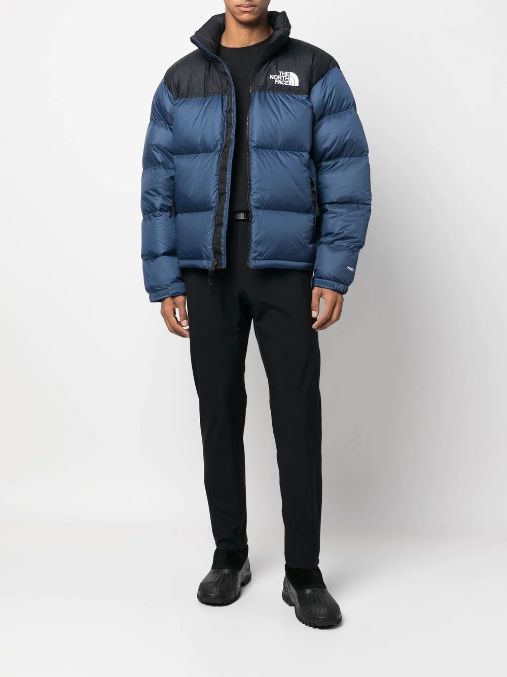 logo-print padded down jacket - 2