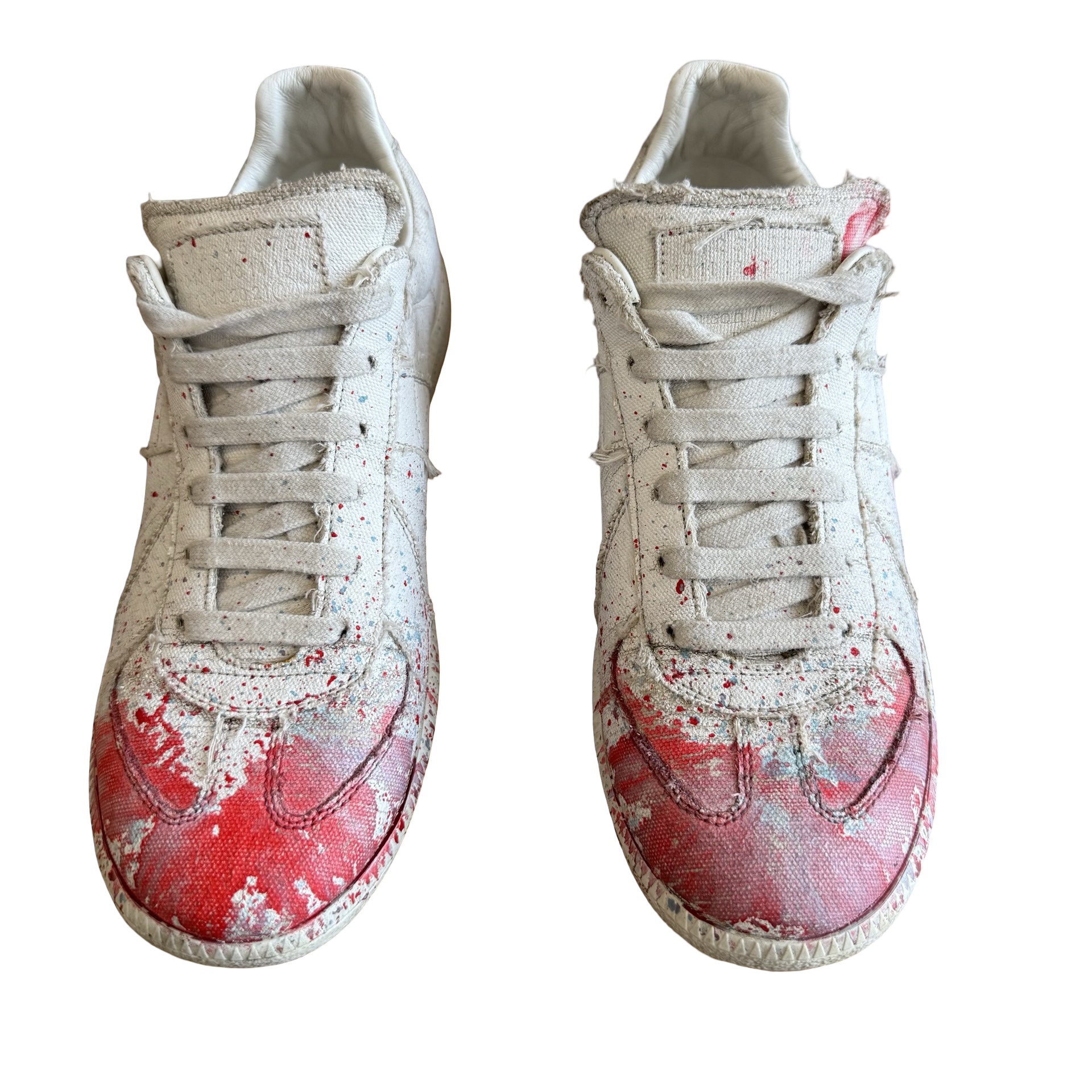 Margiela - Margiela Paint Splatter Canvas GAT Sneaker SZ 41 - 2