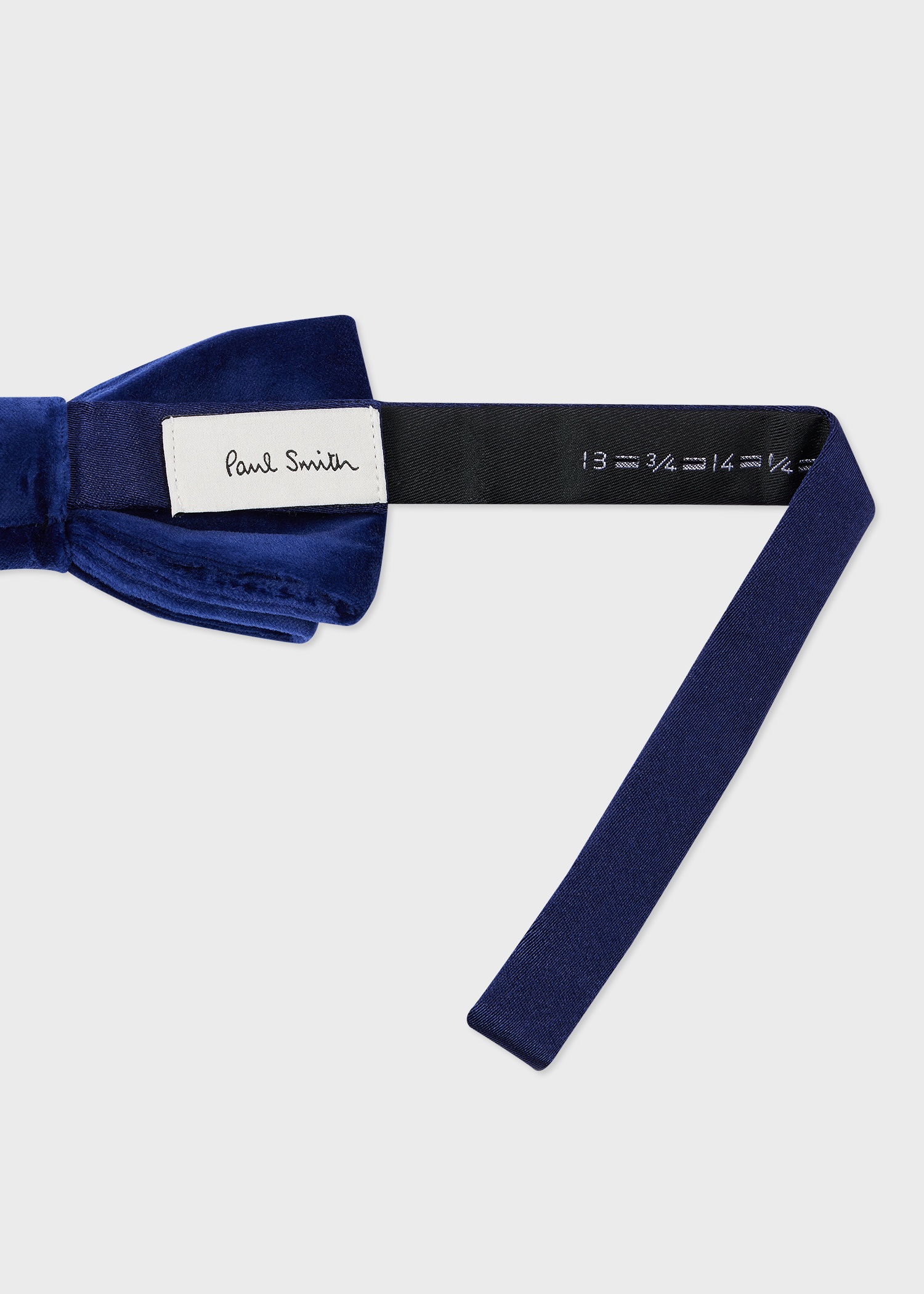 Dark Blue Velvet Bow Tie - 2