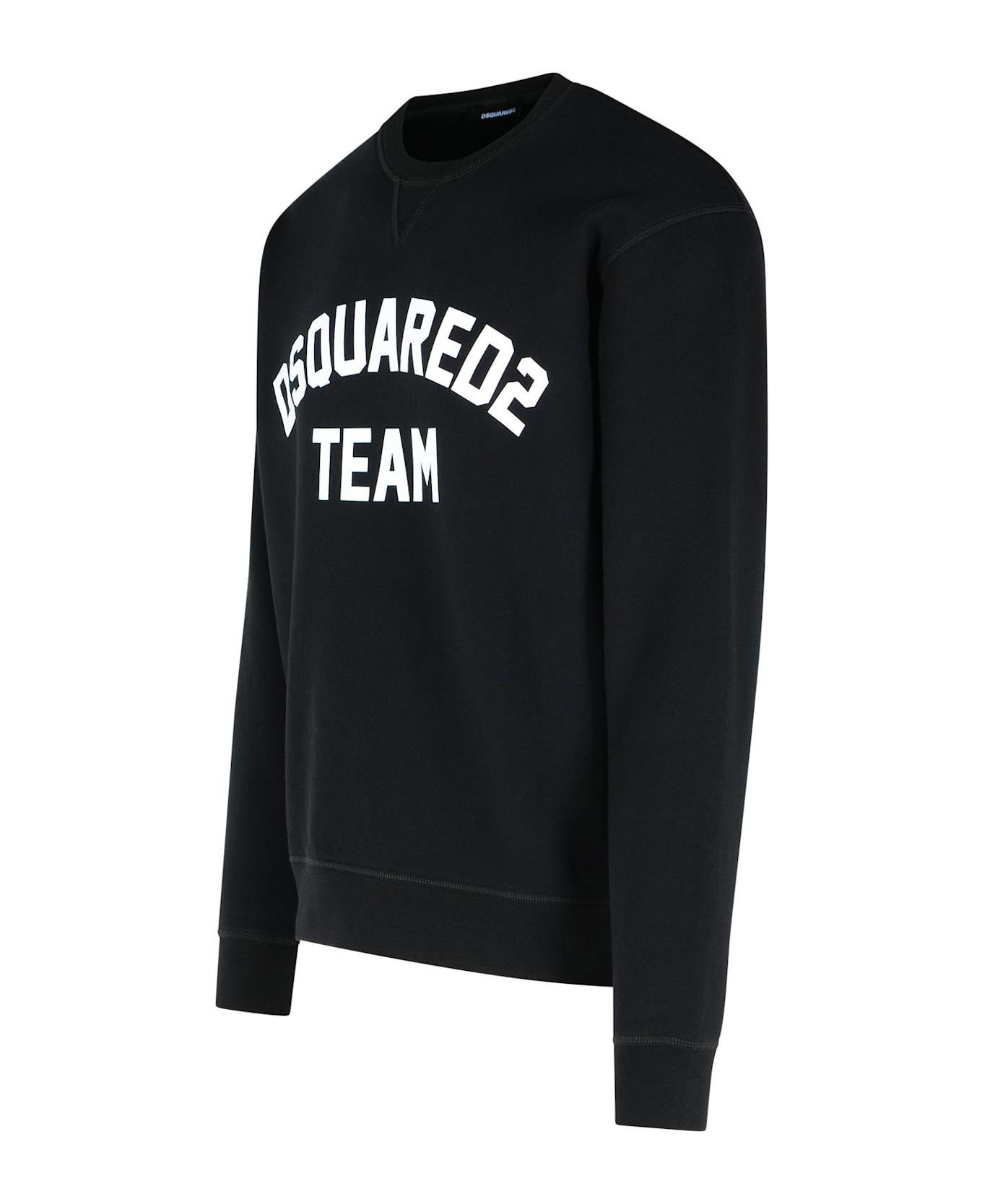 Black Cotton Sweatshirt - 2