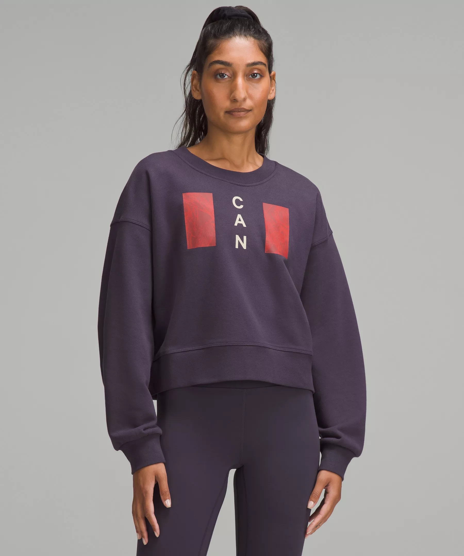 Team Canada Perfectly Oversized Cropped Crew *CPC Logo - 1