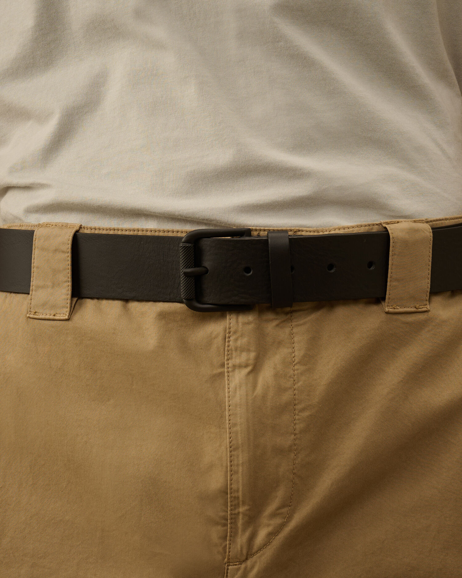 Leather Side Logo Belt - 4