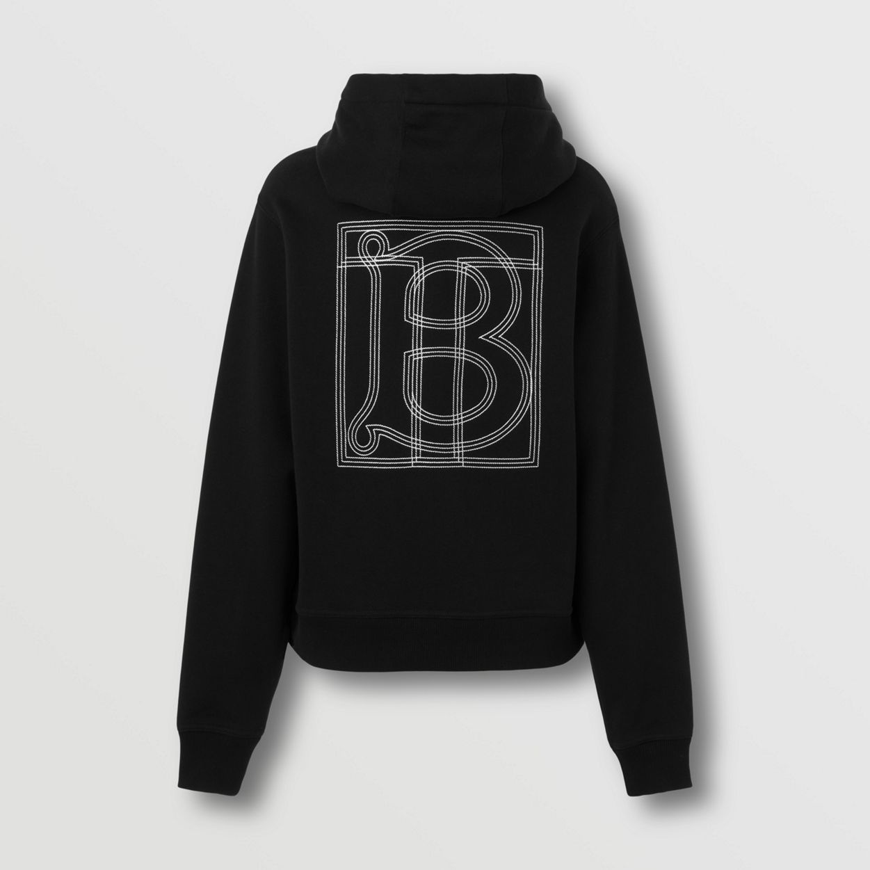 Monogram Motif Cotton Oversized Hoodie - 6