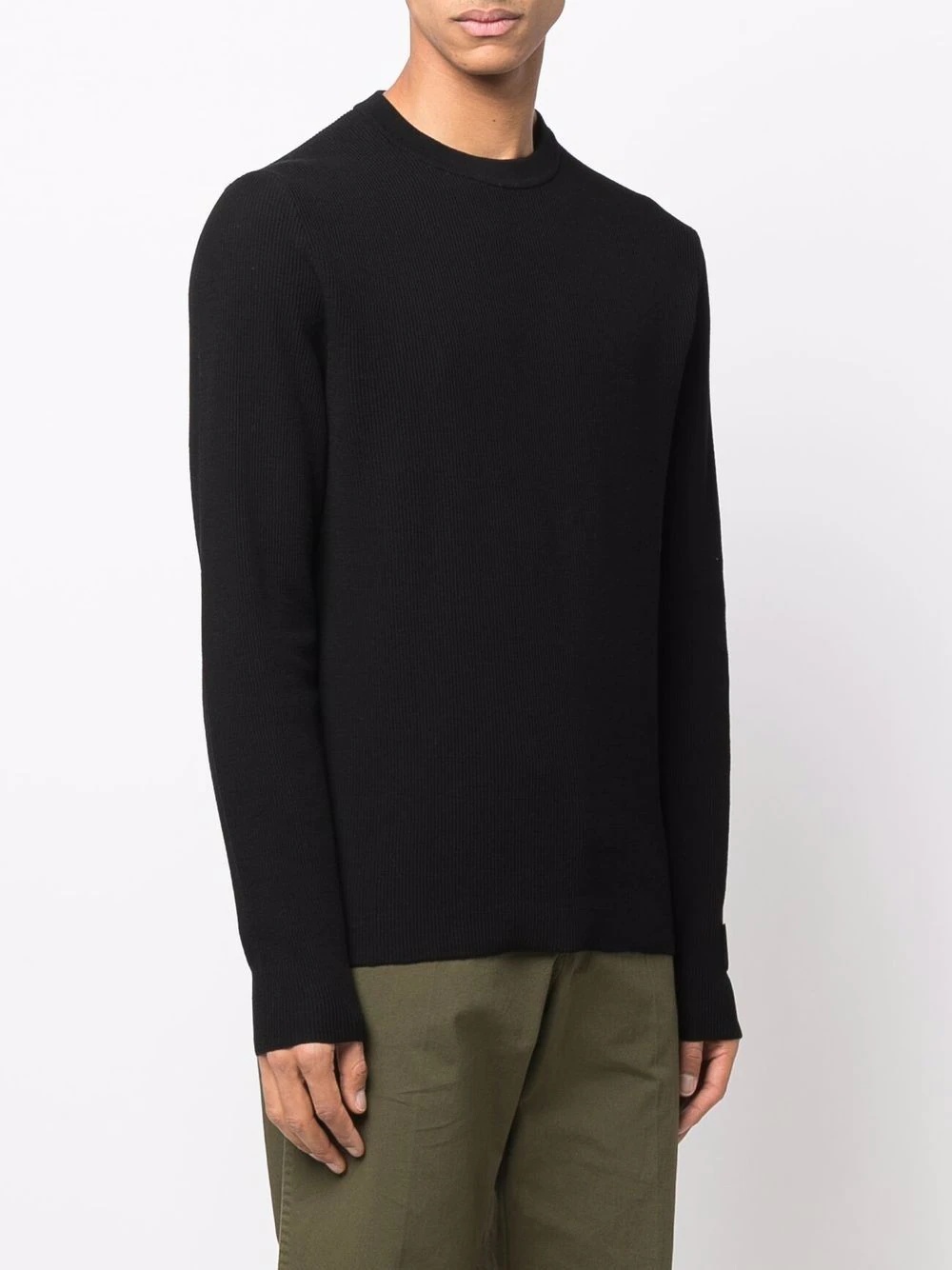 ribbed-cotton long-sleeve top - 3