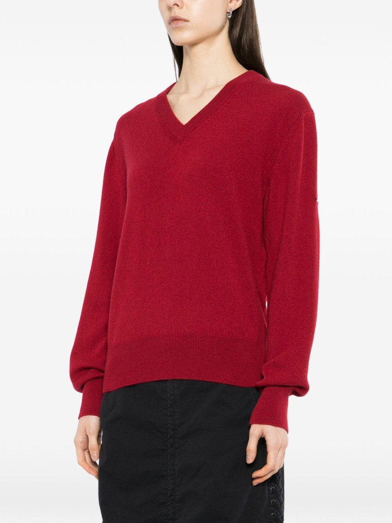 v-neck long-sleeve knitwear 3