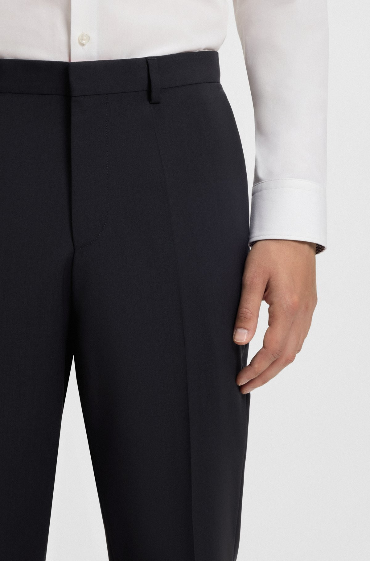 EXTRA-SLIM-FIT TROUSERS IN WOOL - 5