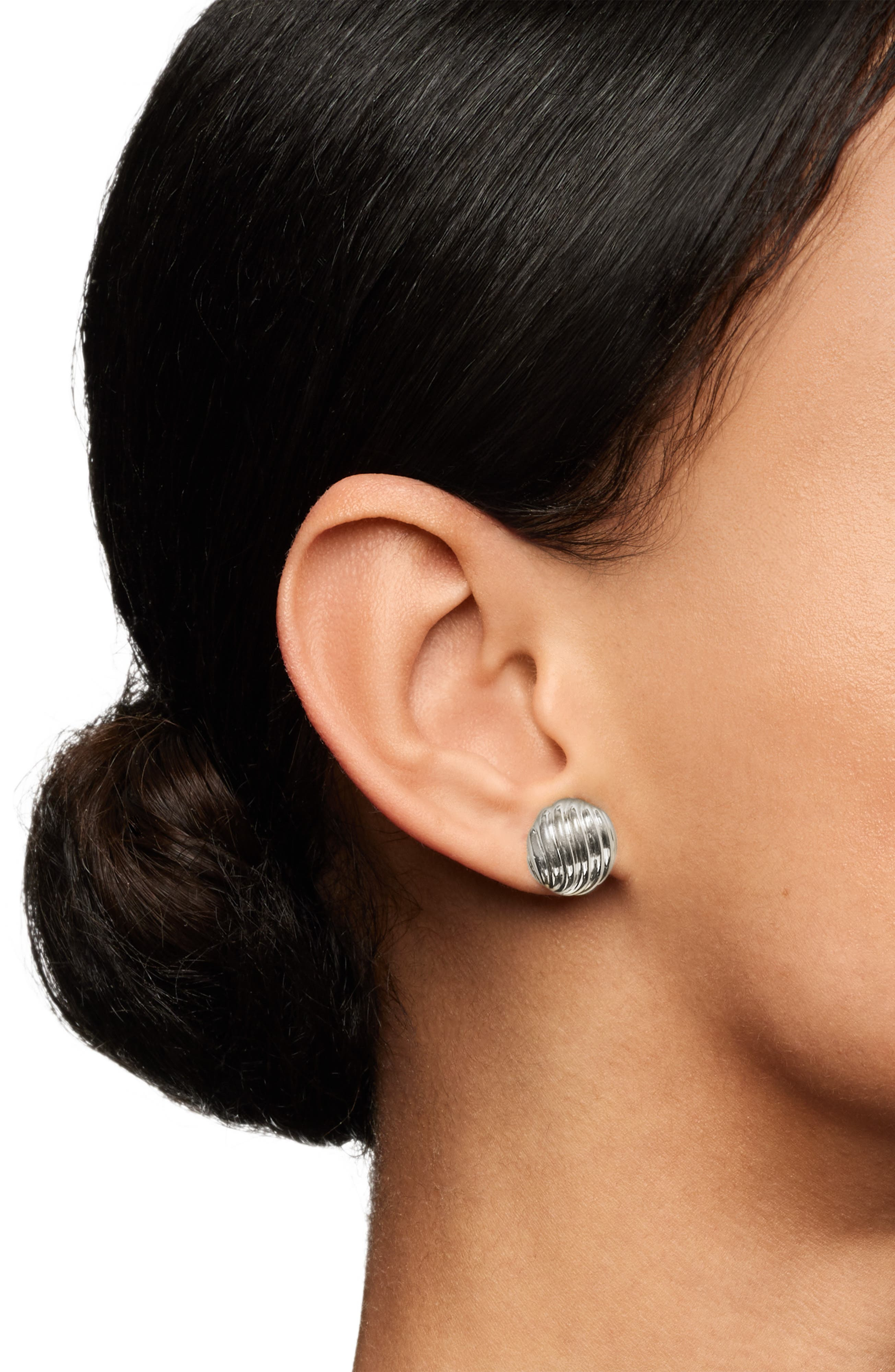David Yurman Sculpted Cable Earrings in Silver at Nordstrom - 3