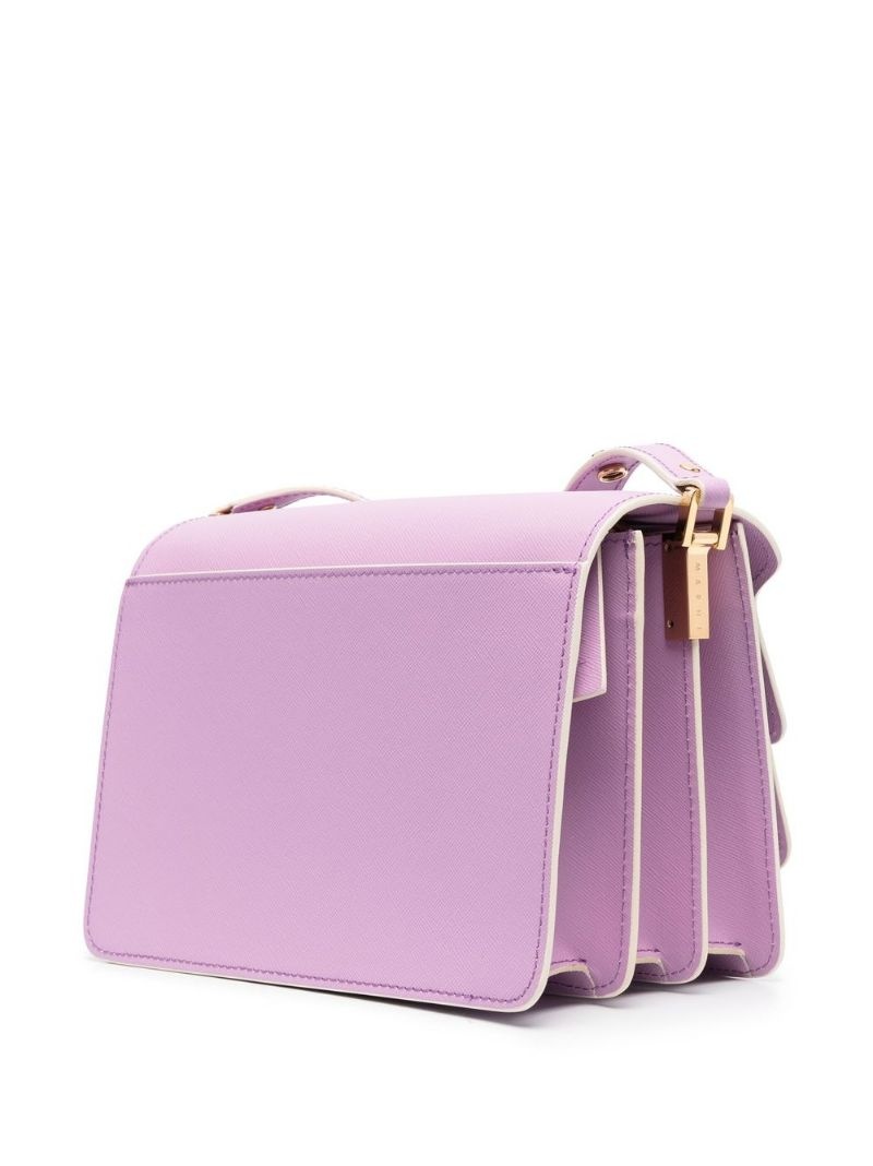 Trunk leather shoulder bag - 3