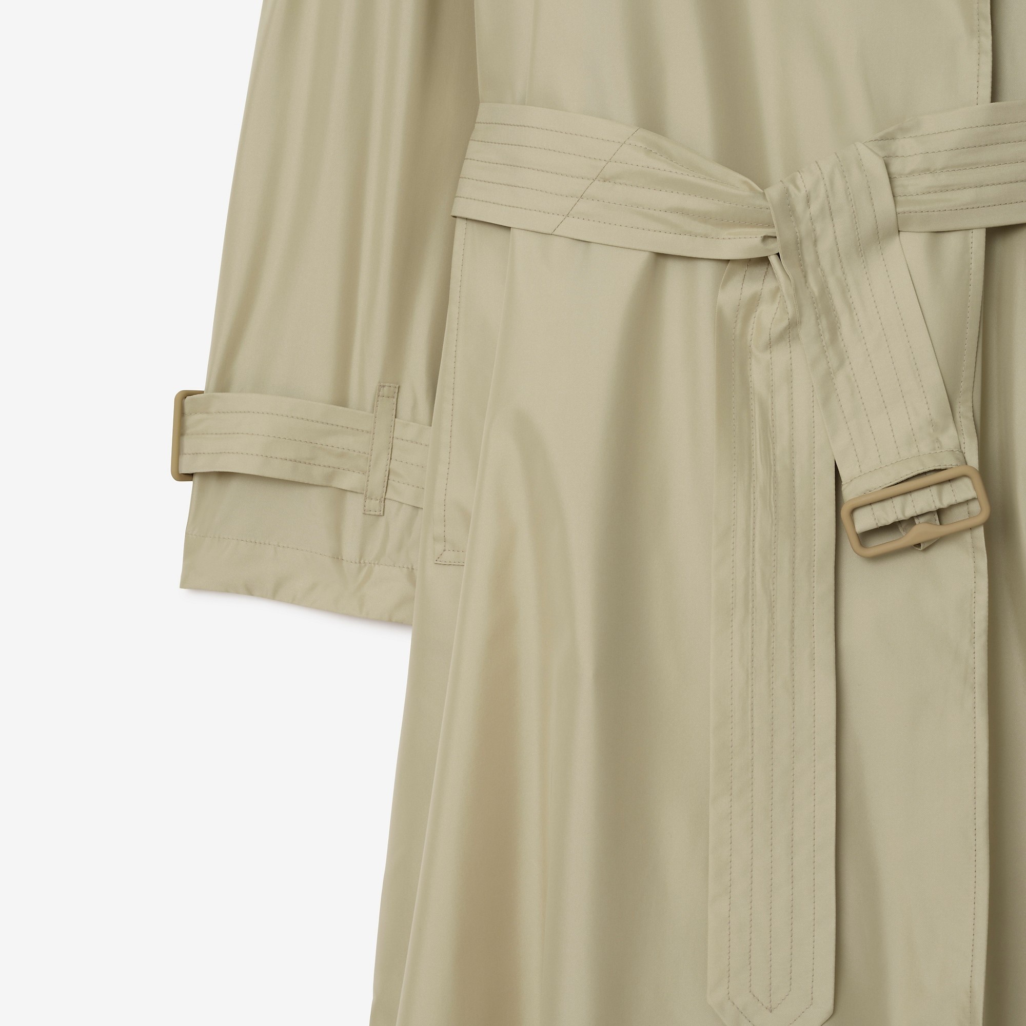 Long Silk Trench Coat - 6