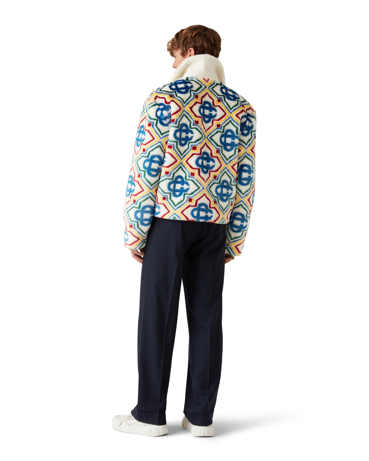 Jacquard Faux Fur Jacket | Casablanca Paris - 5