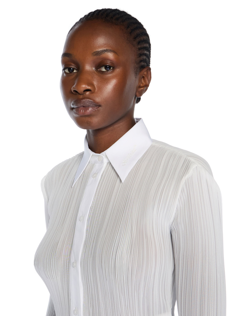 Plisse Long Sleeve Shirt 5