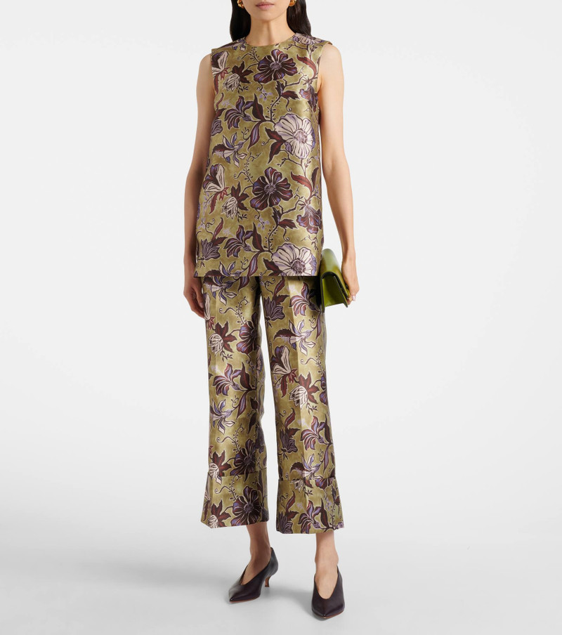ALÉMAIS Citron floral cropped pants outlook