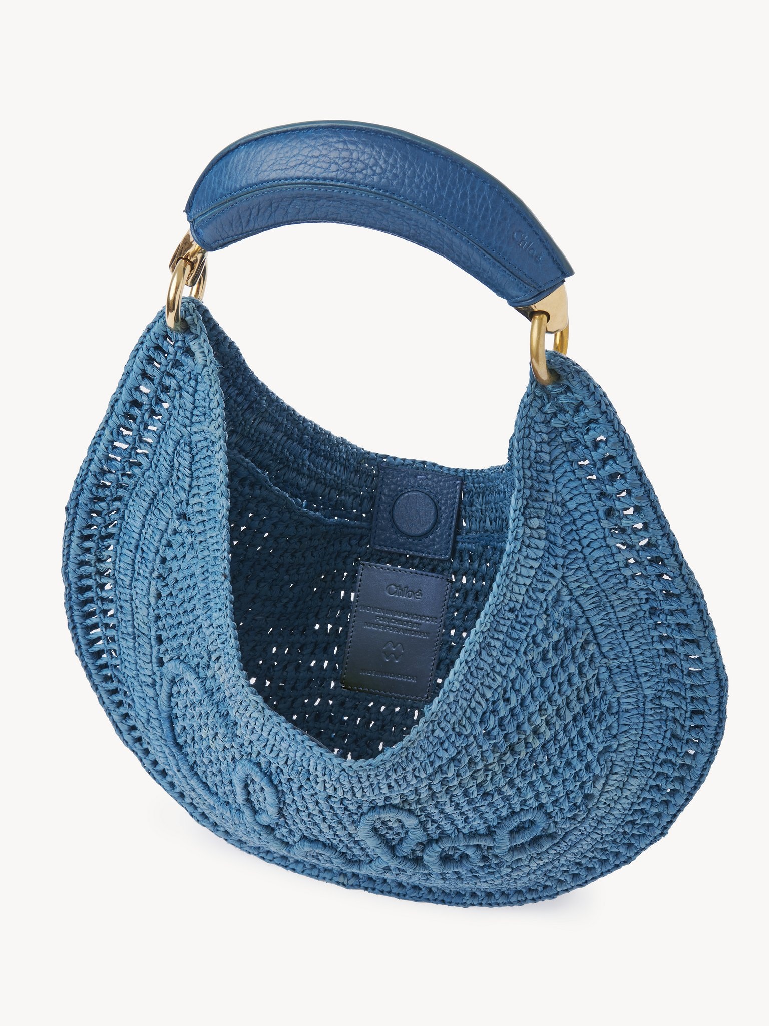 SUMMER BANANA HOBO BAG IN RAFFIA - 6