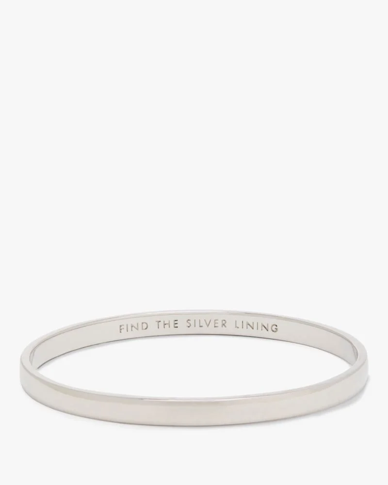 Silver Lining Idiom Bangle - 1